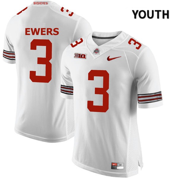 Youth Nike Ohio State Buckeyes Quinn Ewers #3 White NCAA Authentic Stitched College Football Jersey ELI82Q7A